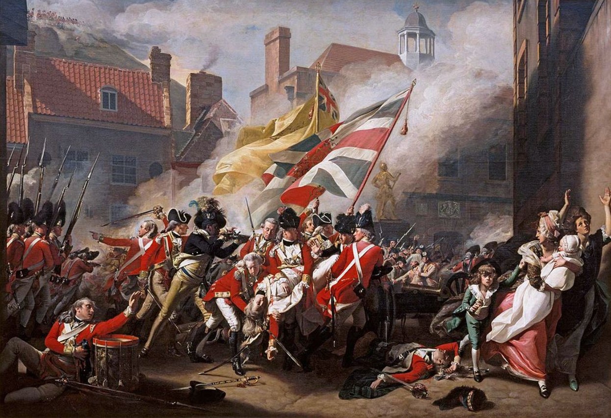 John Copley's painting “The Death of Major Pierson” 1783