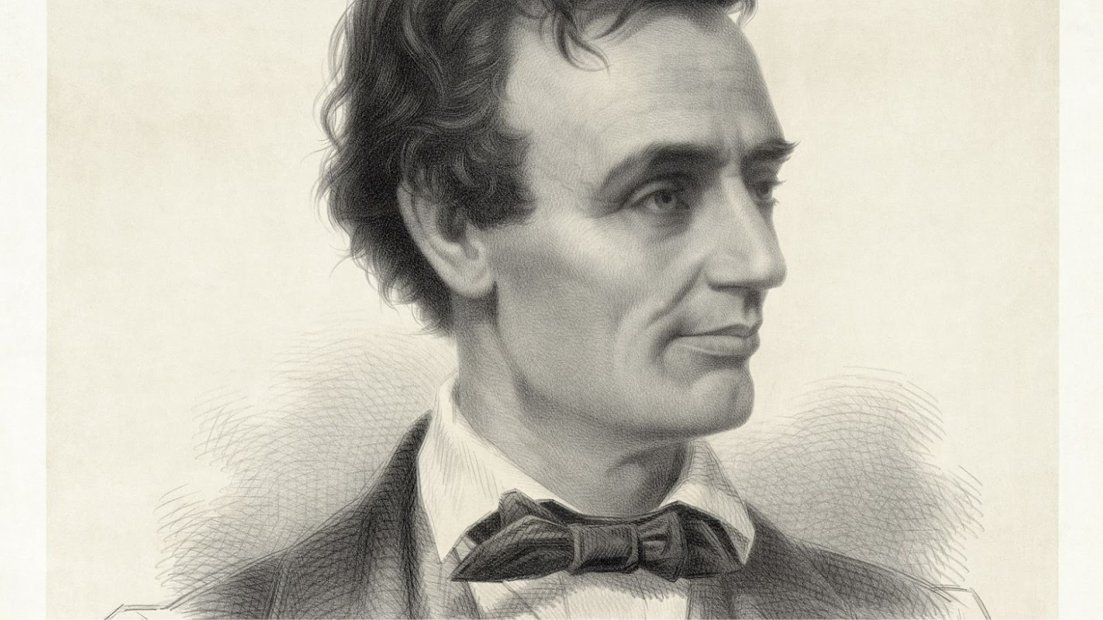 An 1860 lithograph of Abraham Lincoln.