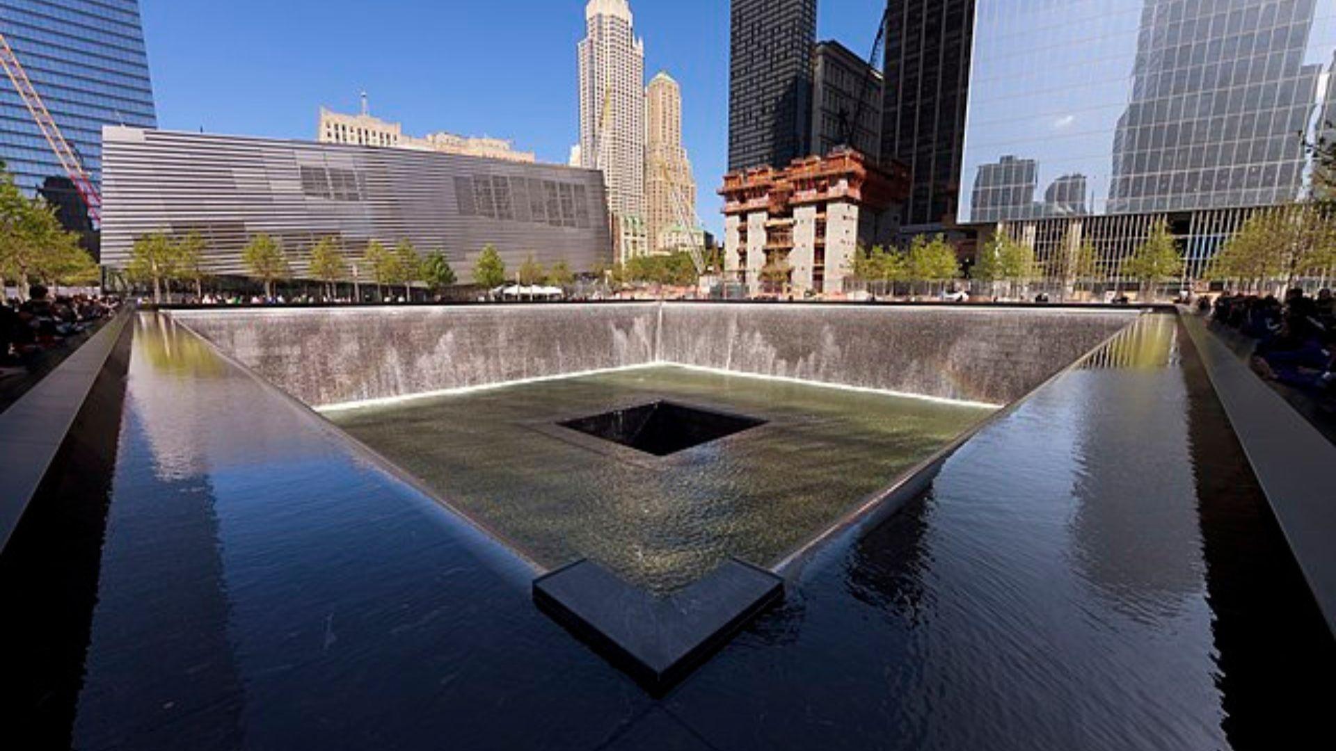 The 9/11 memorial in New York.