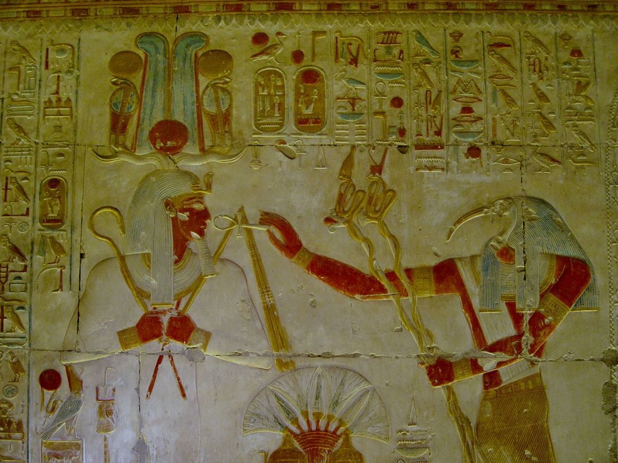 An image of Thoth from the Seth's Temple in Abydos
