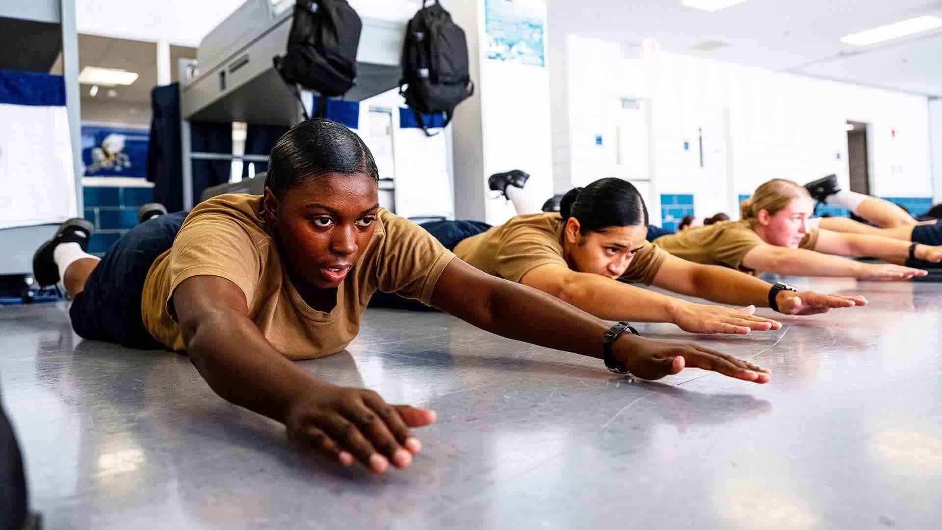 Troops in Navy training
