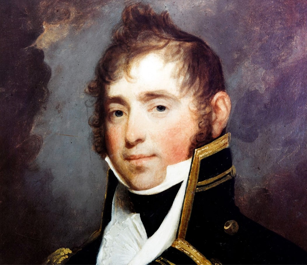 A painting depicting the former US Navy Officer James Lawrence