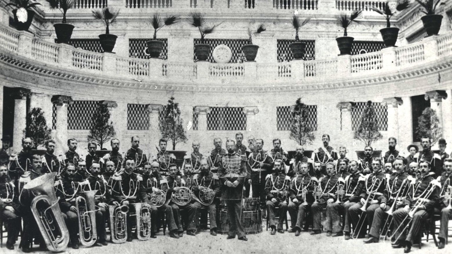 The United States Marine Corps band in 1892.