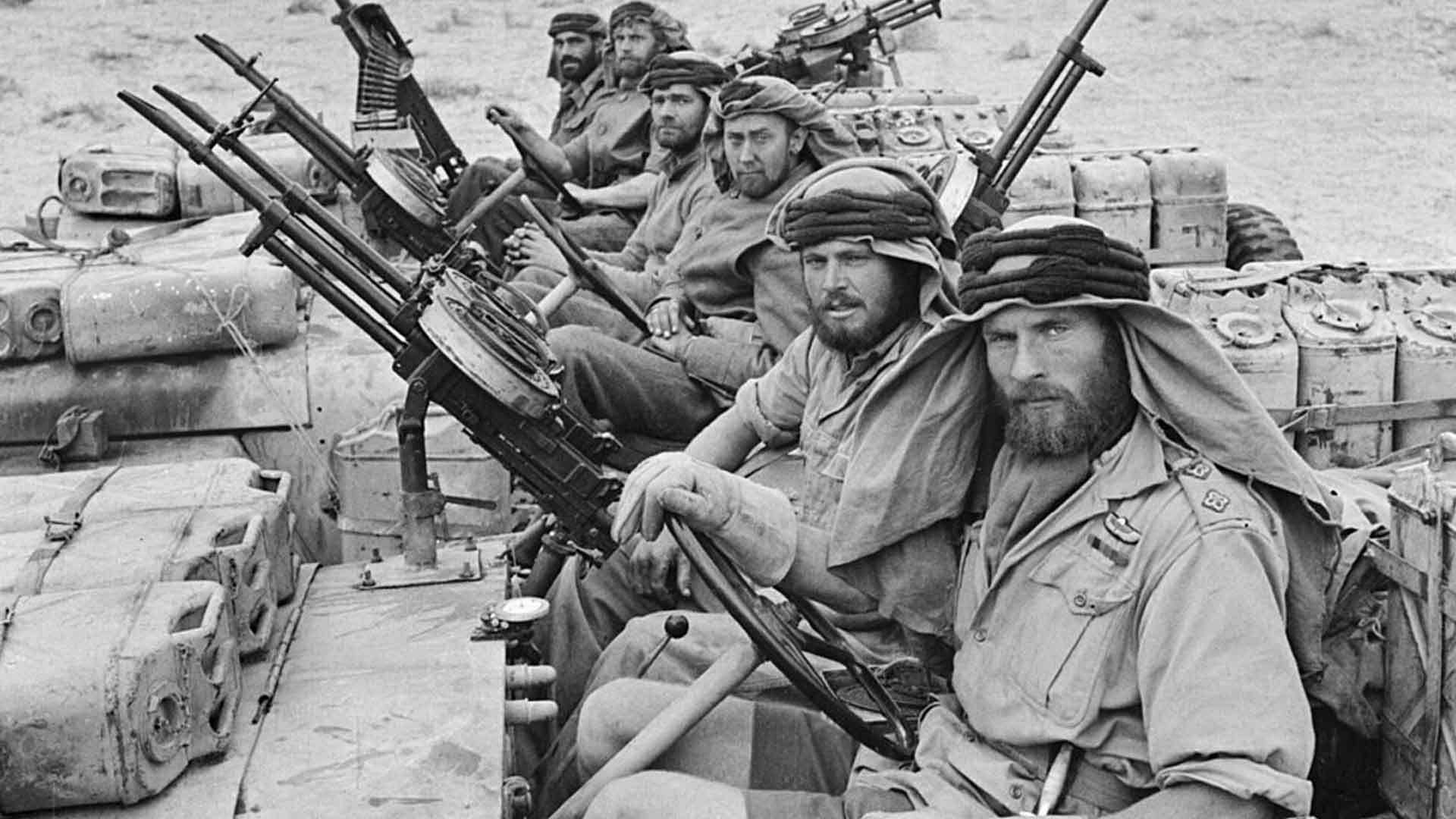 SAS patrol in North Africa during WWII (1943)