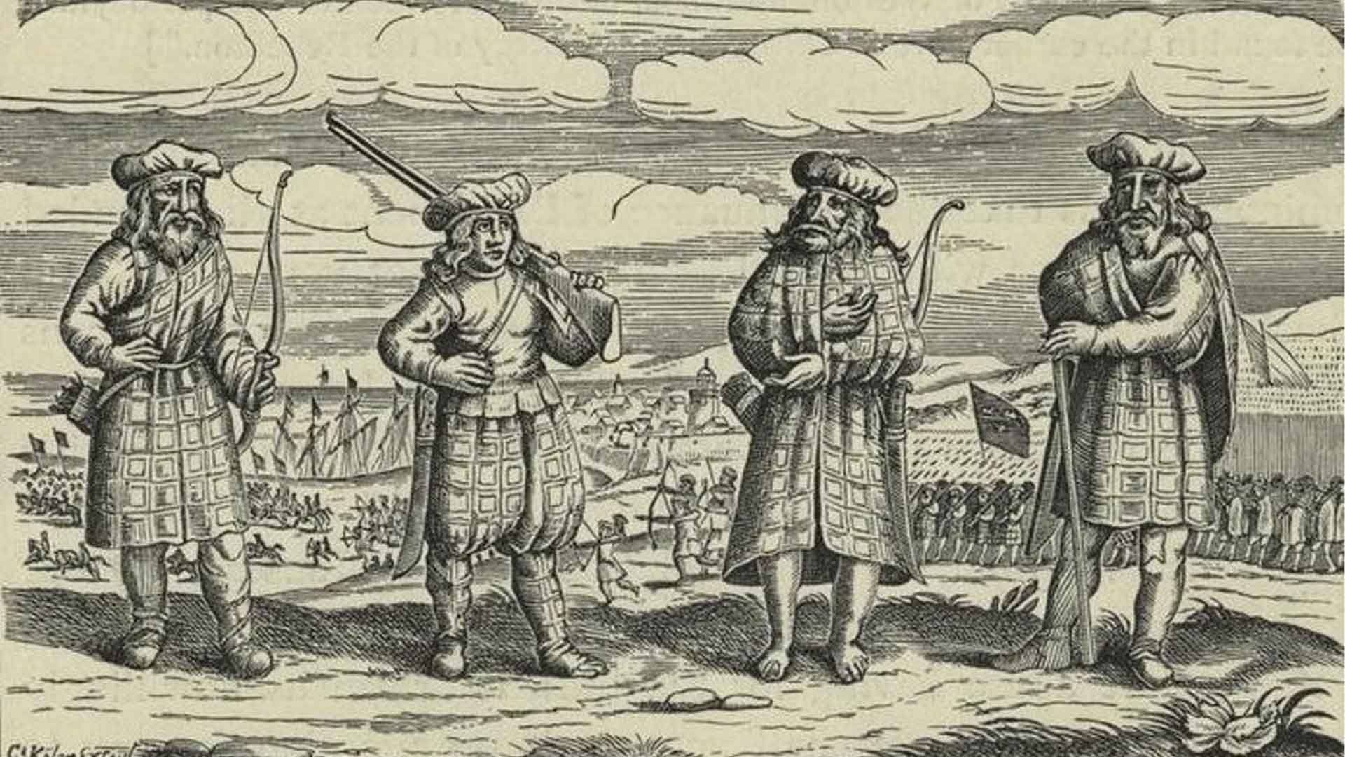 Contemporary engraving of Scots mercenaries serving in the Thirty Years War