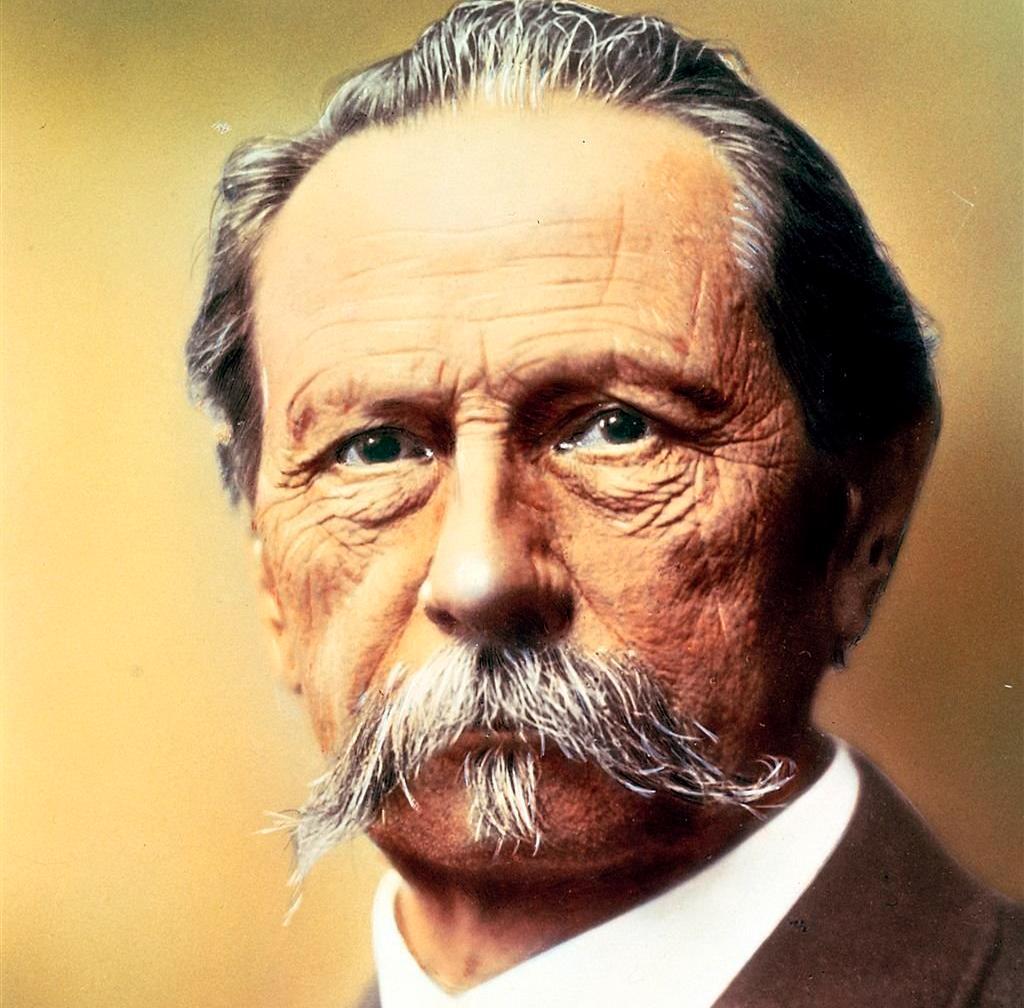 A portrait of Karl Benz