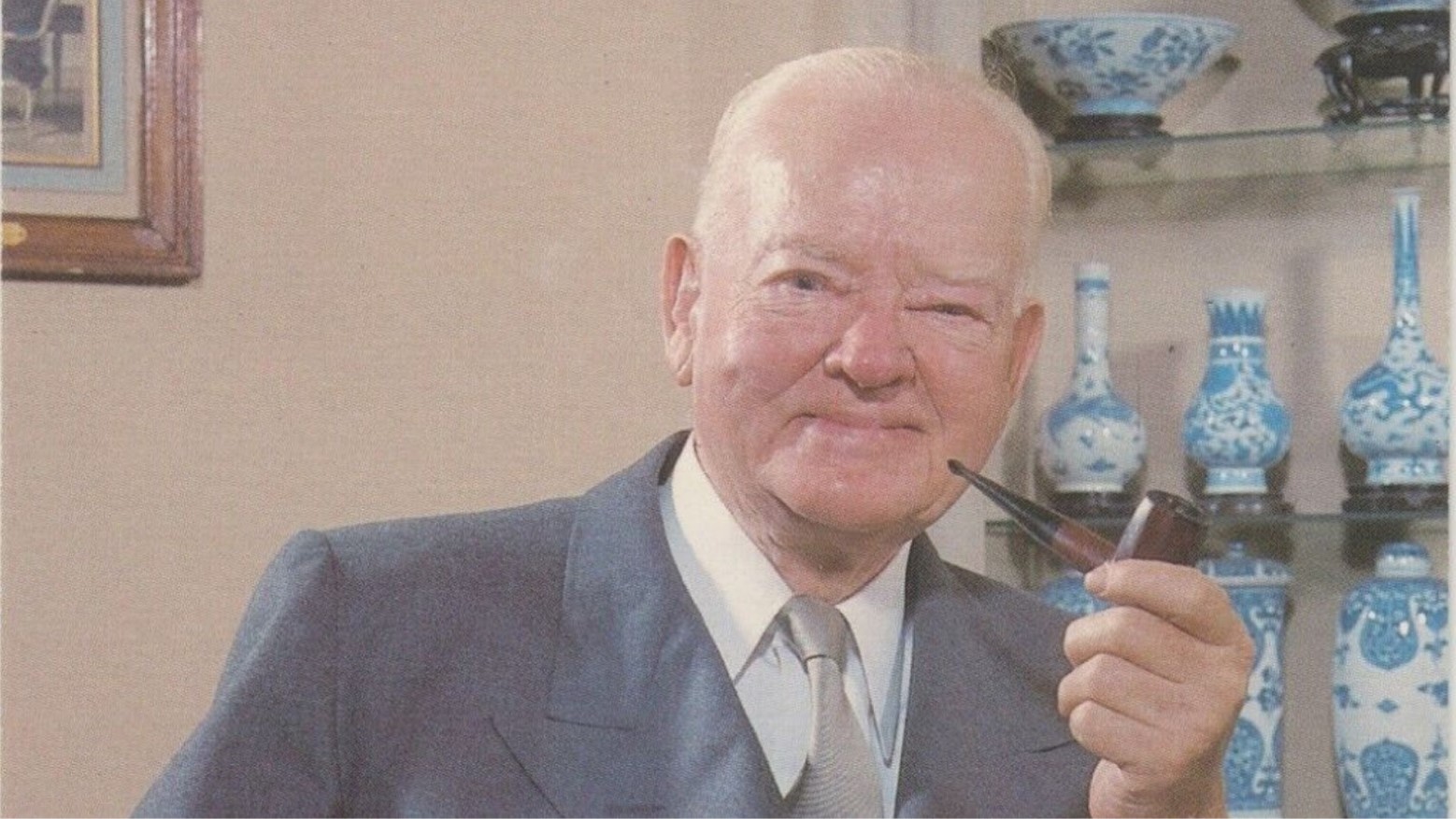 Herbert Hoover in a suit in 1958.
