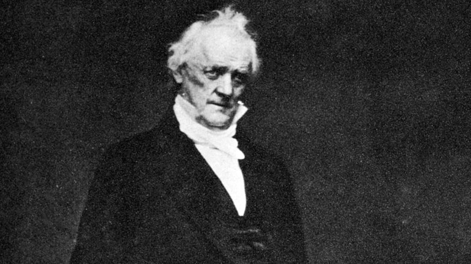 Black and white photograph of former president James Buchanan