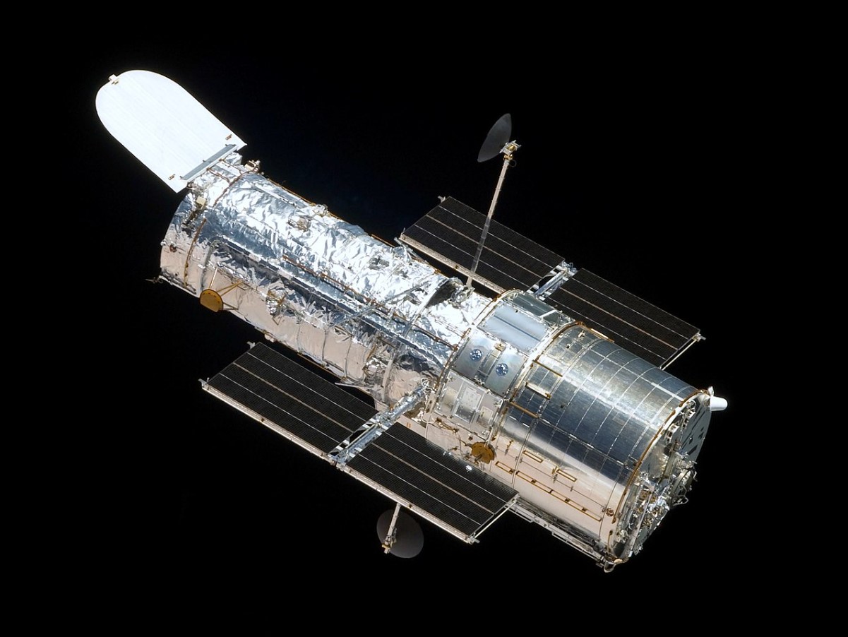 An image of the Hubble Space Telescope