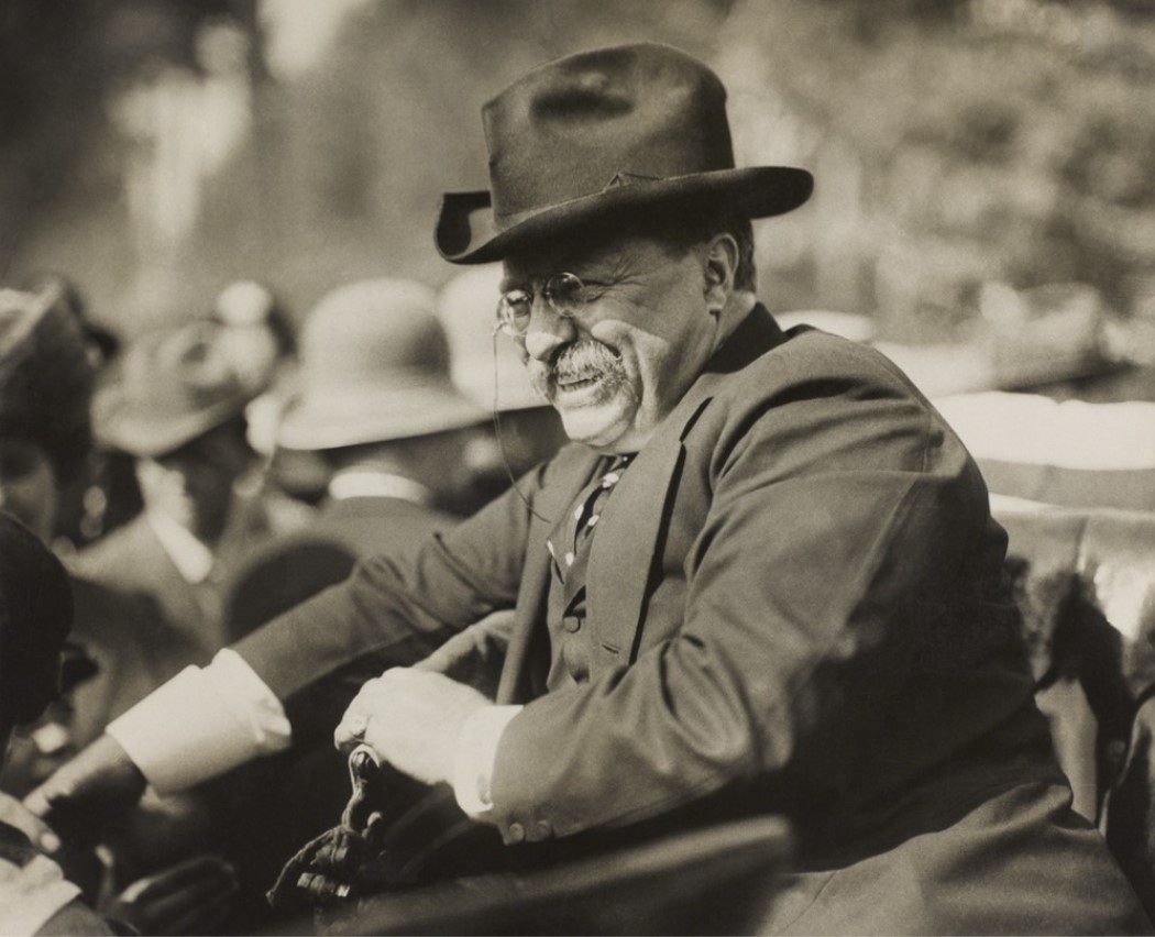 Theodore Roosevelt pictured during a meet and greet