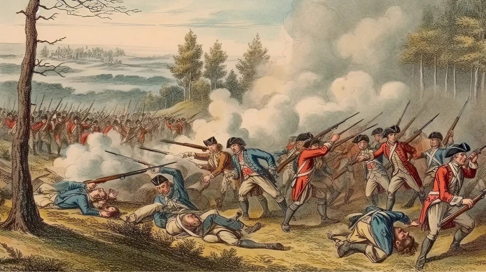 A battle between the colonists and the British army during the Revolutionary War