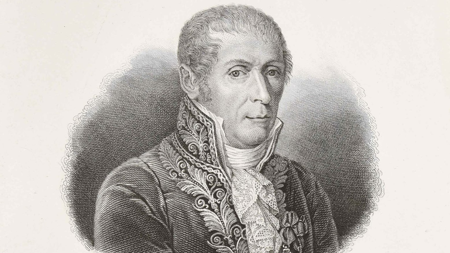 A portrait of Alessandro Volta.