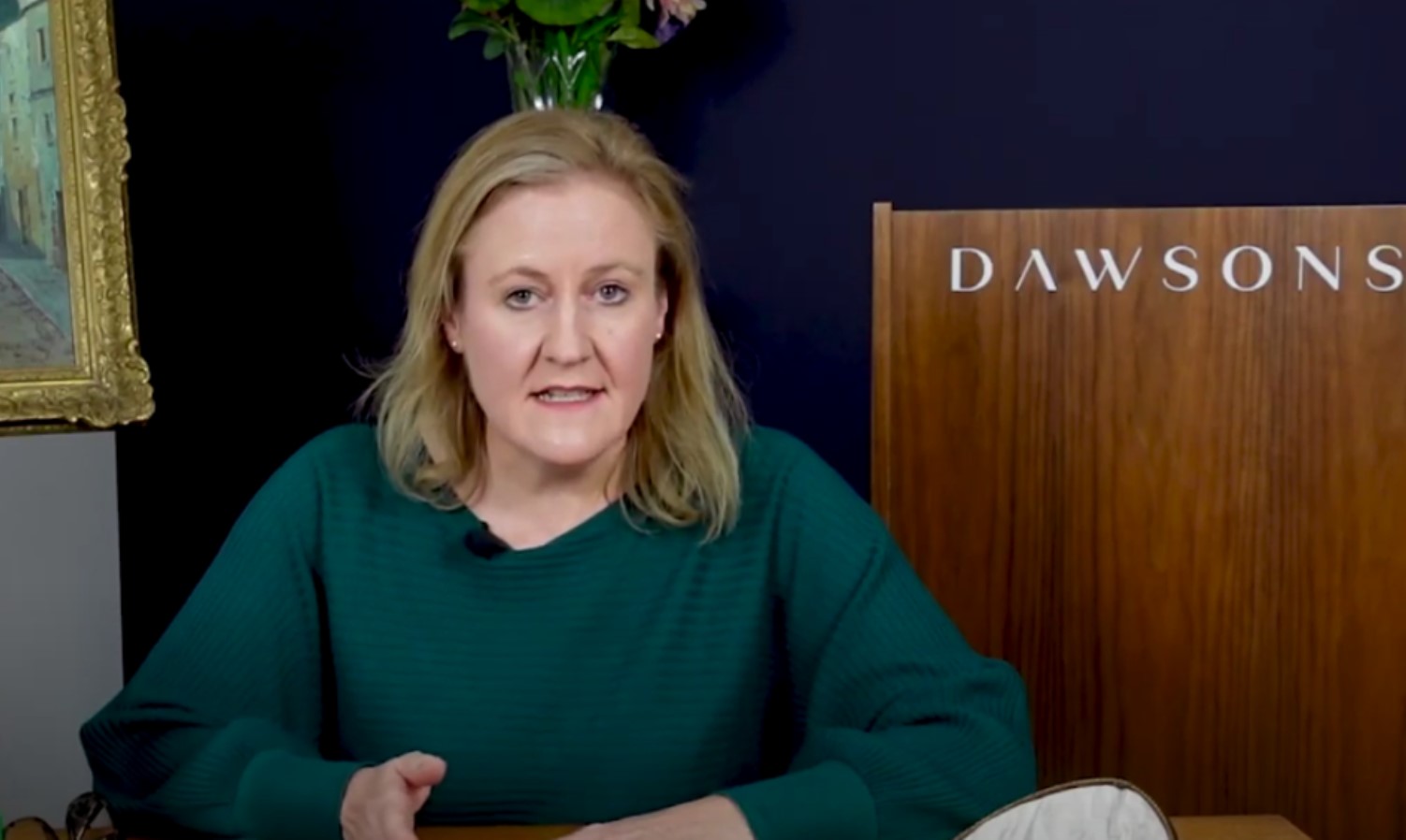 An image of Siobhan Tyrrell speaking during a video on YouTube
