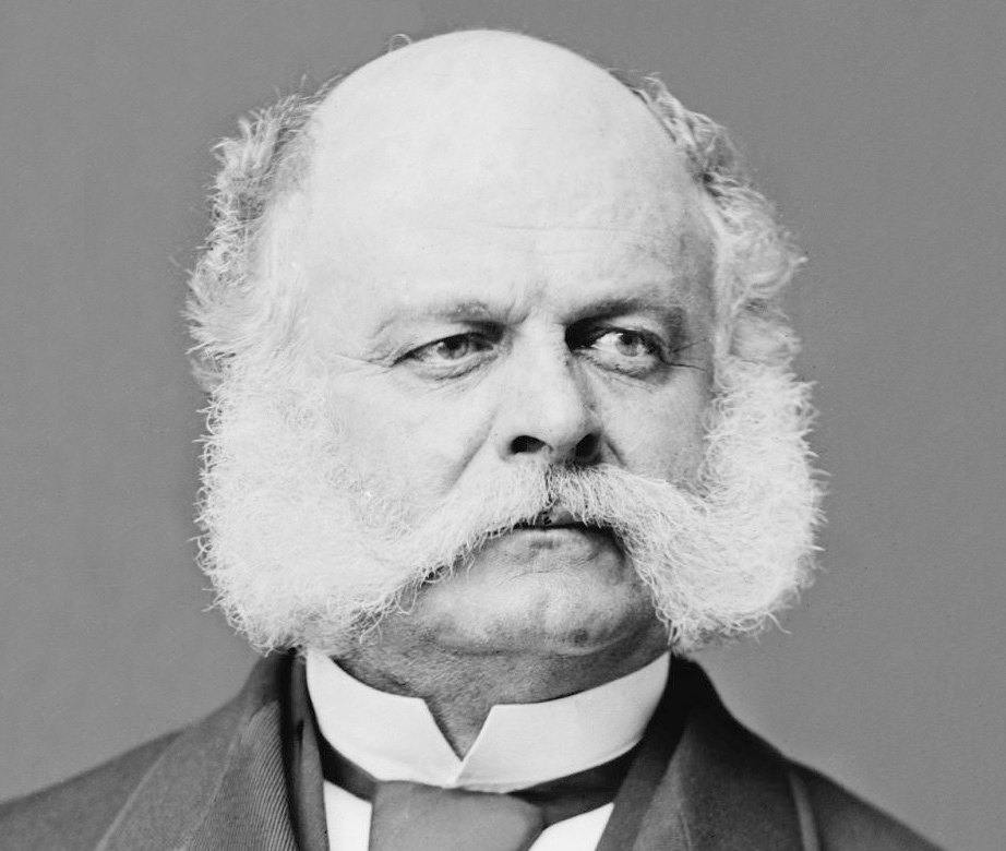 A portrait of Union General Ambrose Everet Burnside