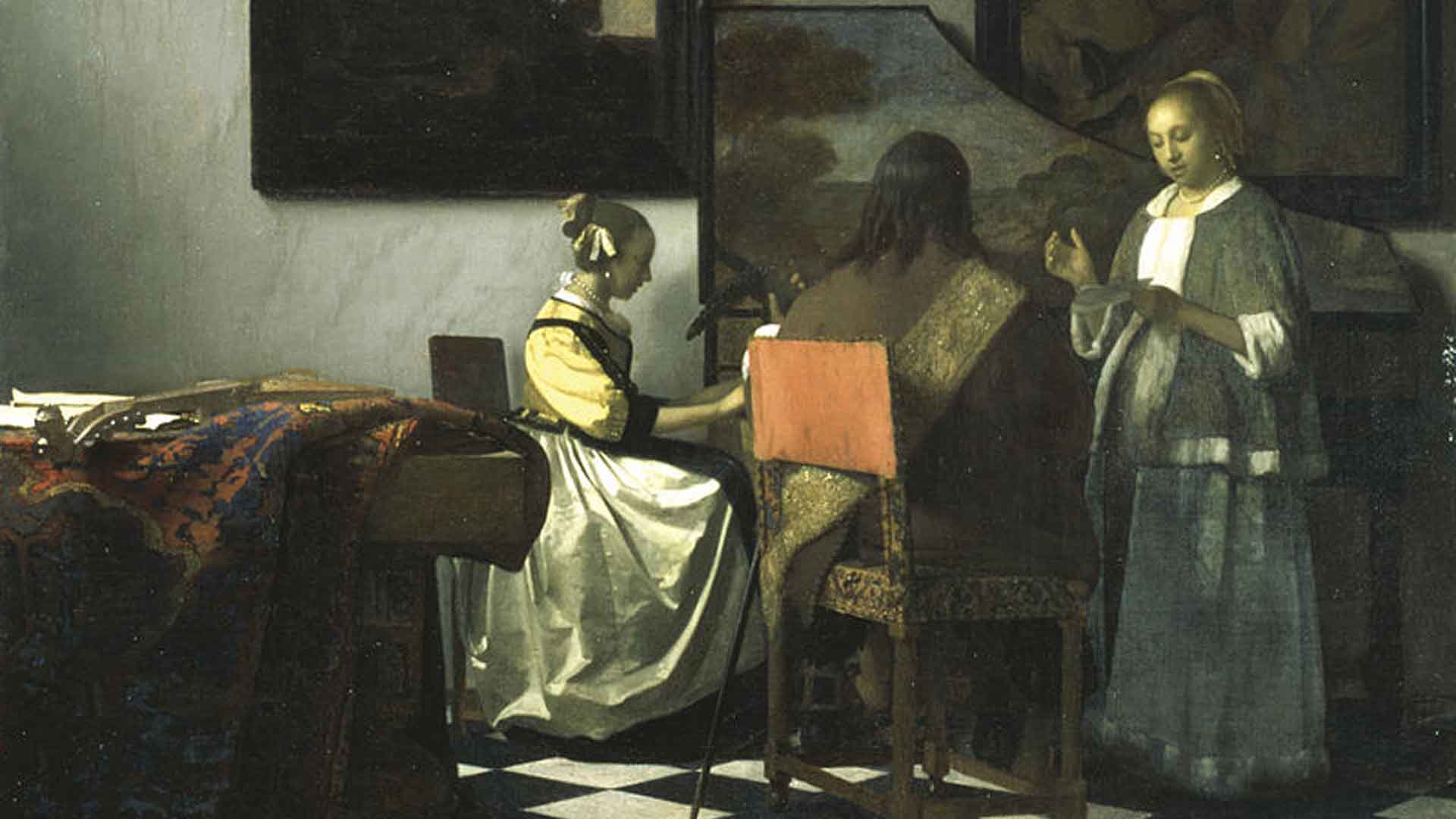 Vermeer The concert painting