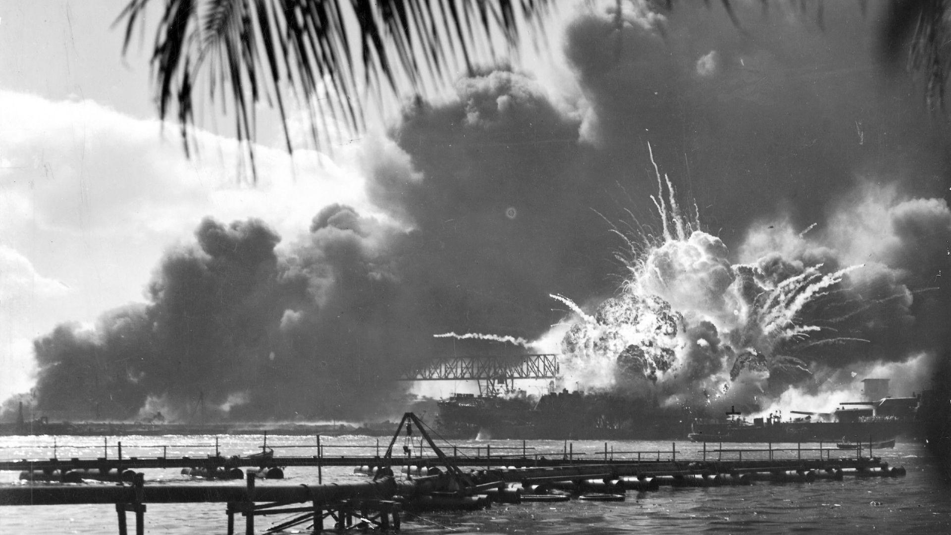 The Pearl Harbor attack by Japan in 1941.