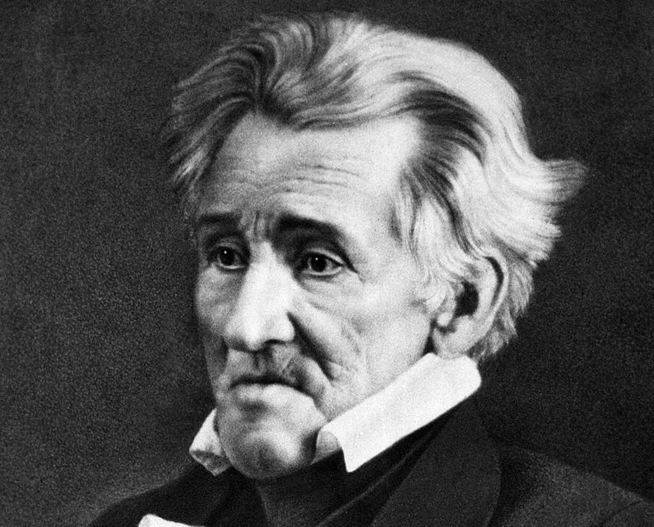 An image of former US President Andrew Jackson
