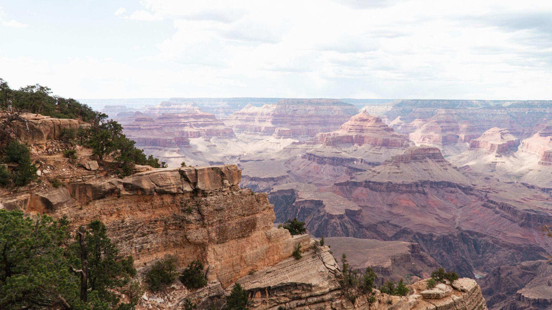 The Grand Canyon National Park seen in Arizona in the daytime.