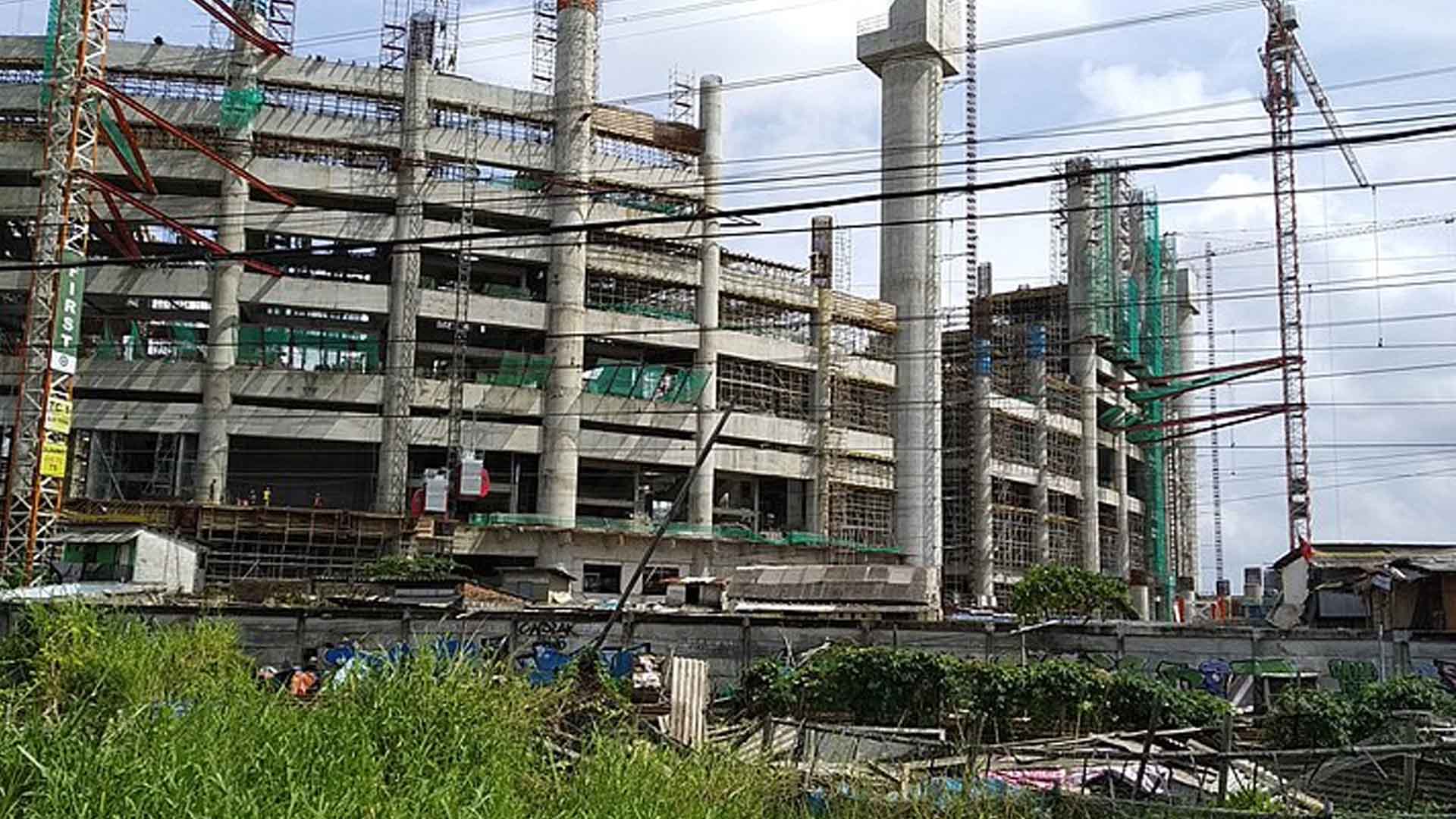 Construction of Jakarta International Stadium