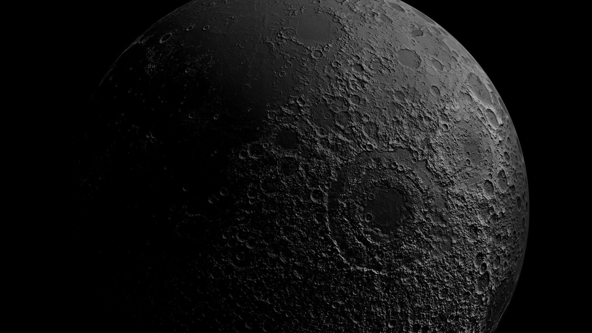 An up-close look at the moon’s surface.