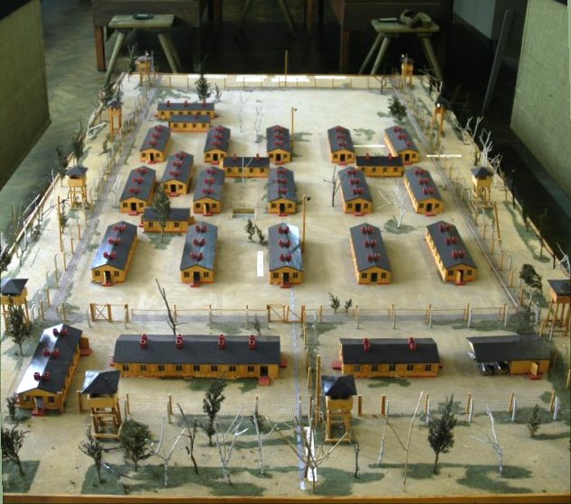 A model of the POW camp