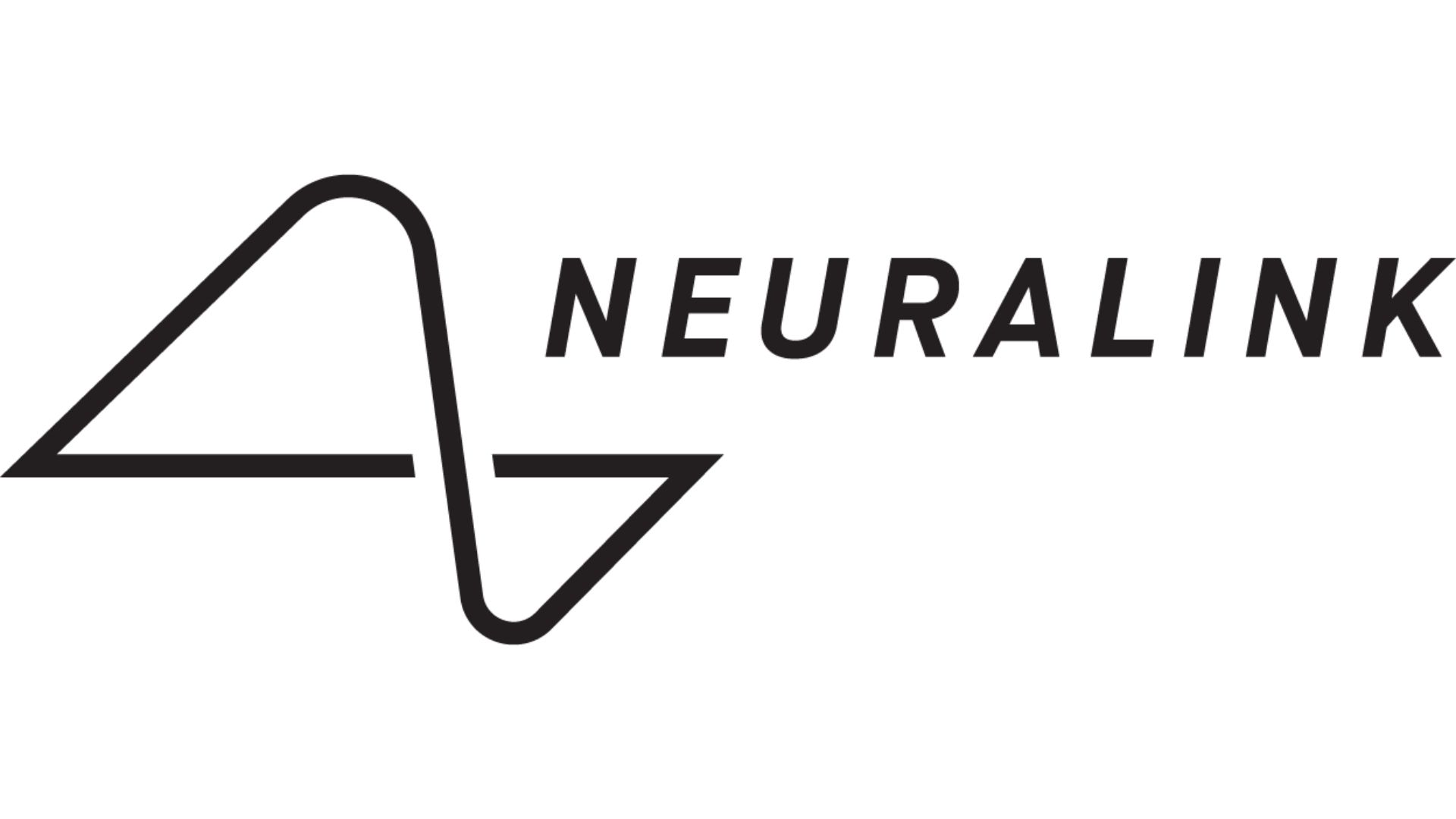 A black Neuralink logo.