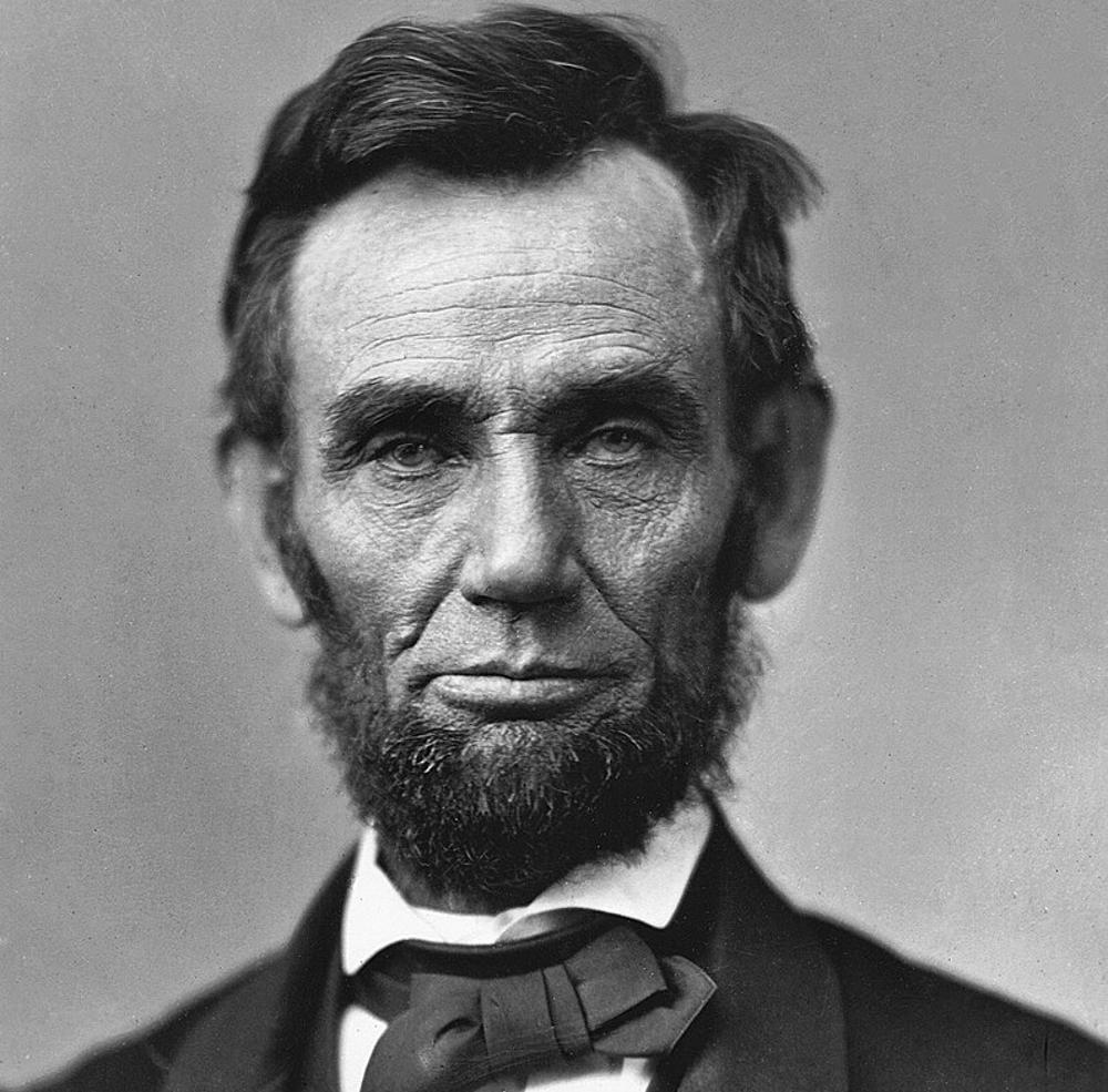 An image of former US President Abraham Lincoln