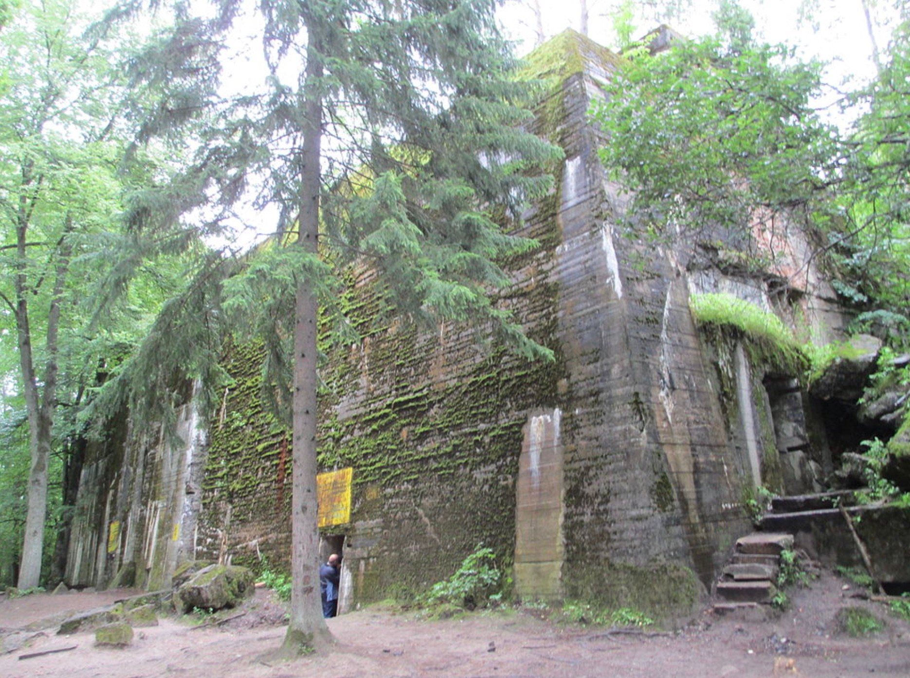 Hitler’s ruined bunker at the Wolf’s Lair in Poland