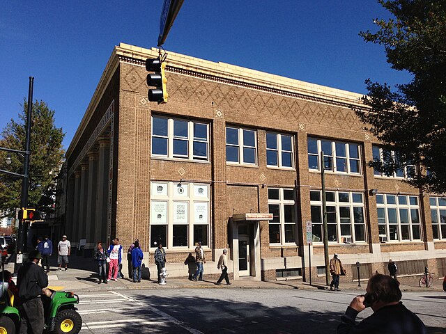 exterior of a homeless shelter