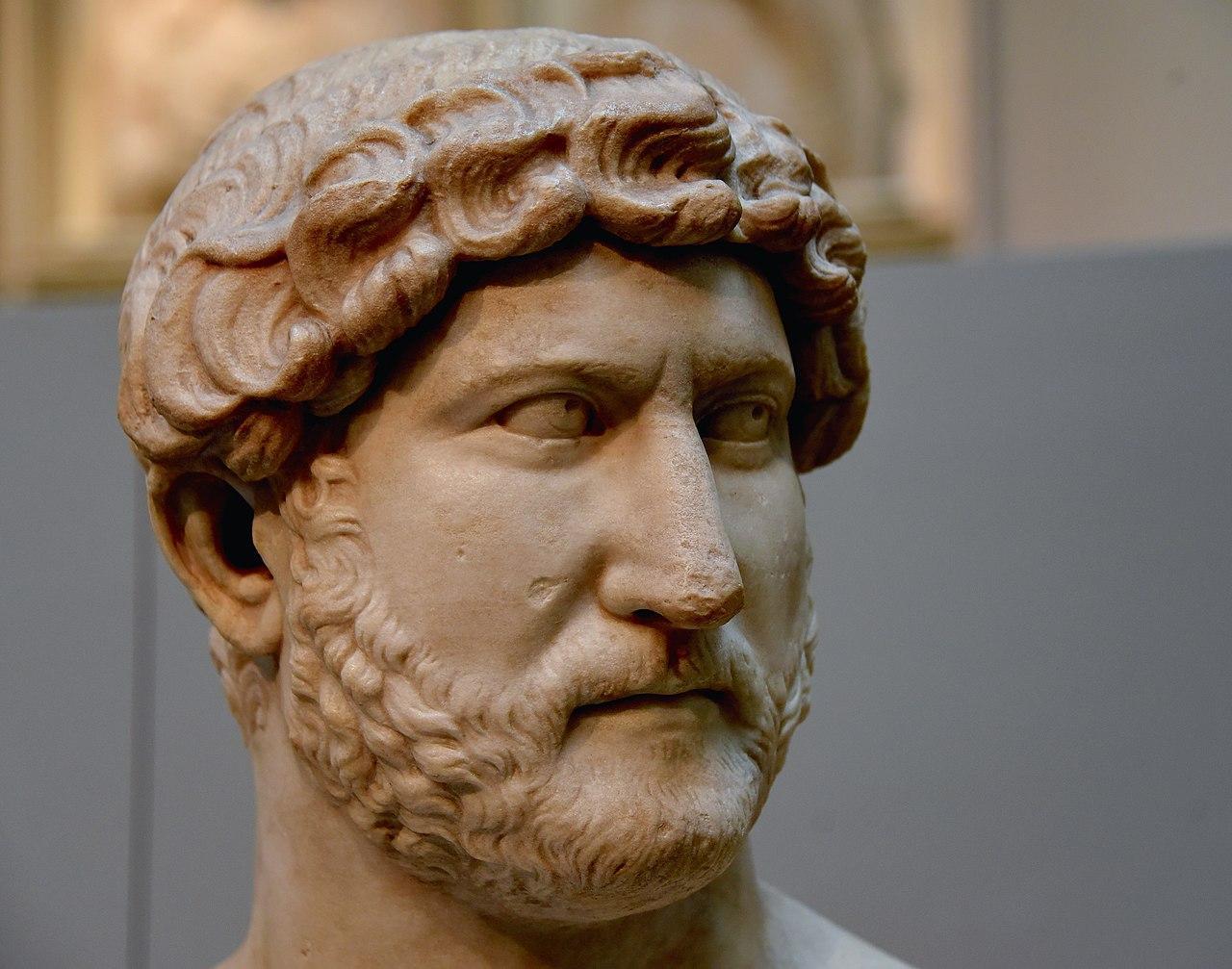 A bust of the Roman Emperor Hadrian
