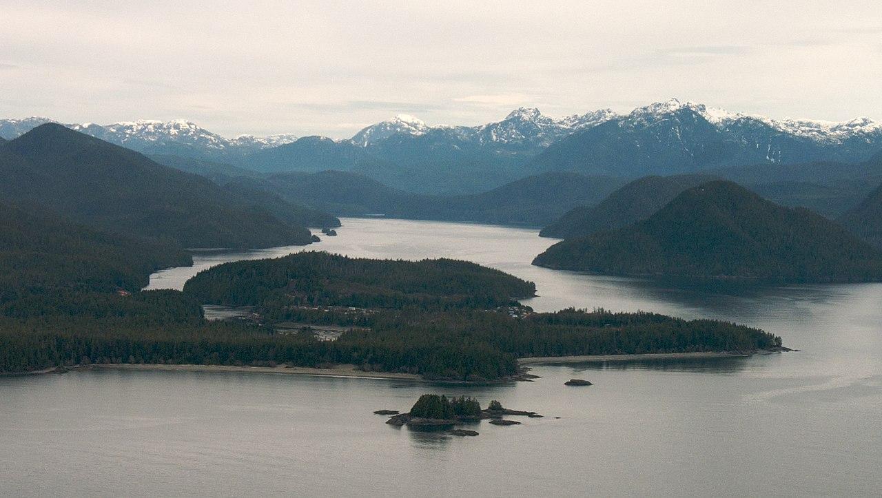A photograph of the extensive Ahousaht Nation