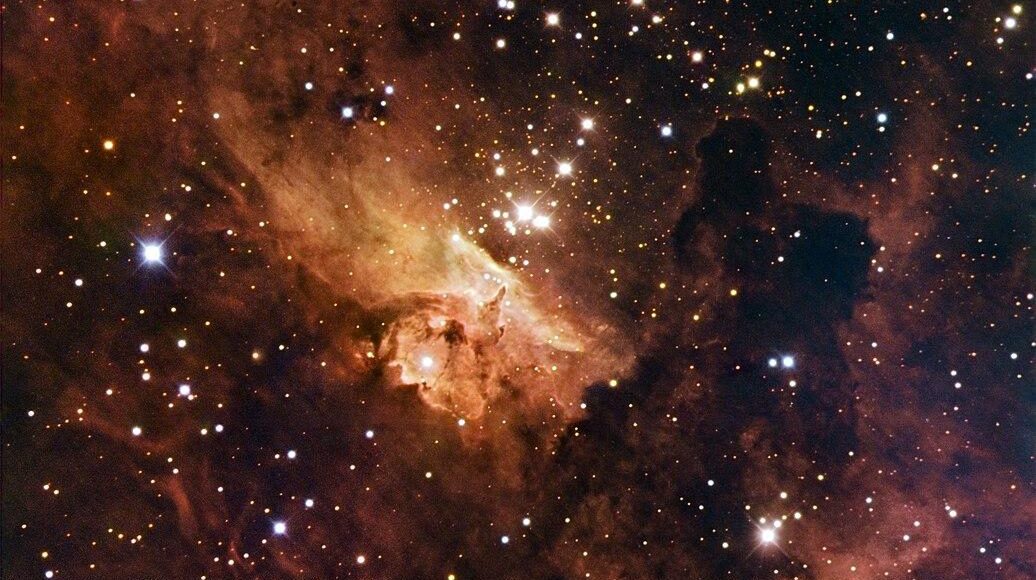 A photo of an open star cluster known as Pismis 24