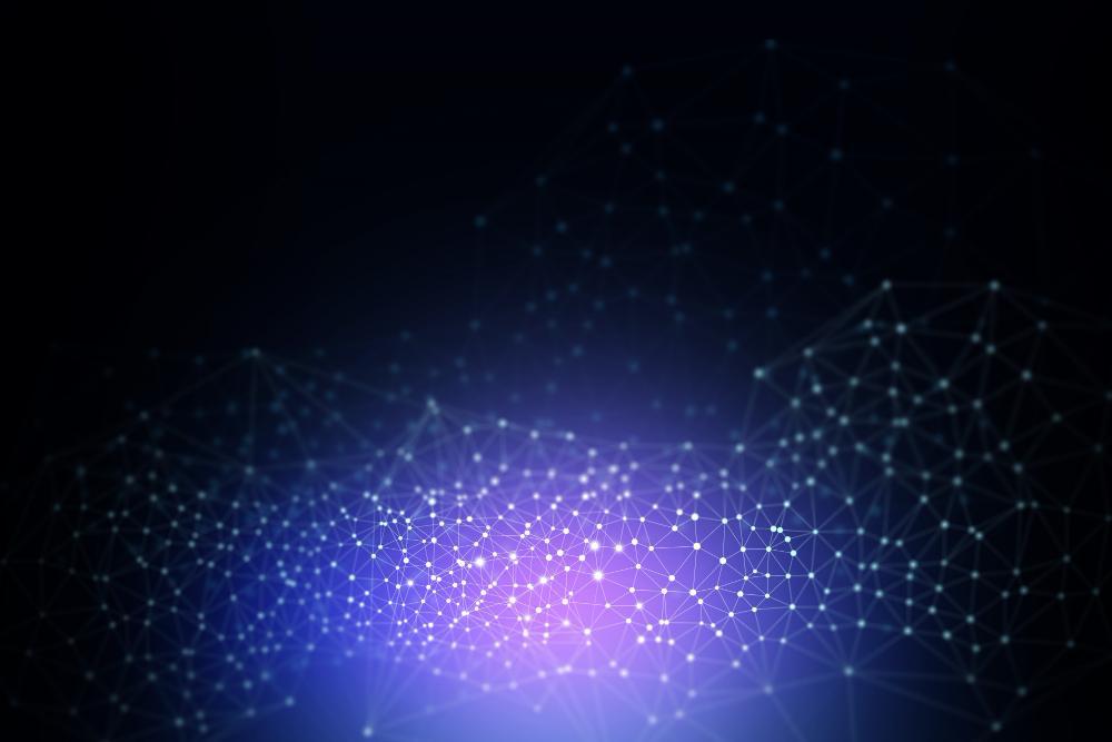 An artist's depiction of quantum particles