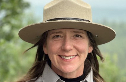 A headshot of Brooke Merrell in her NPS uniform