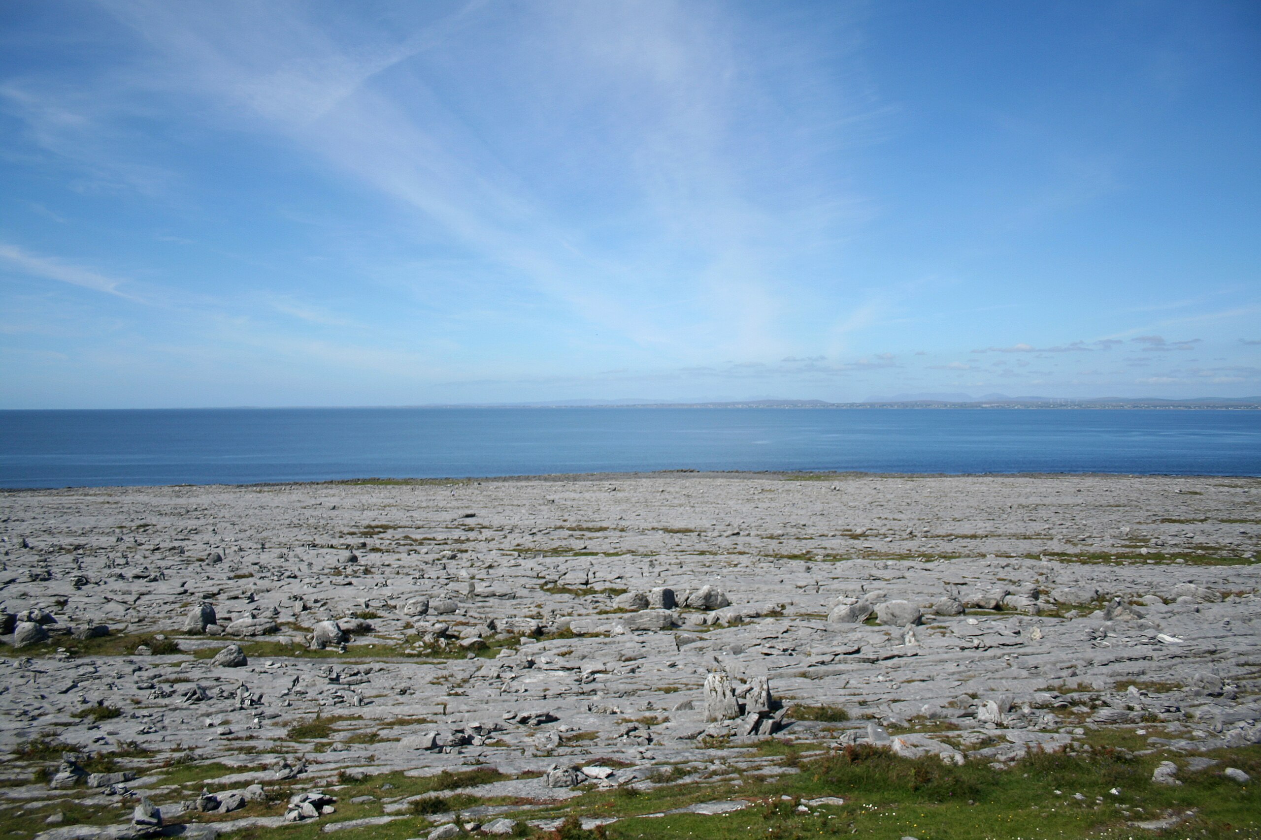 A photograph of the Burren region