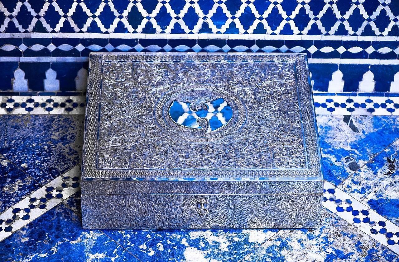A photograph of the ornate box for the album Once Upon a Time in Shaolin
