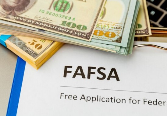 bills at top left and FAFA application in center