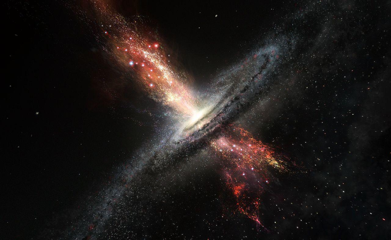 A black hole in the middle of the universe