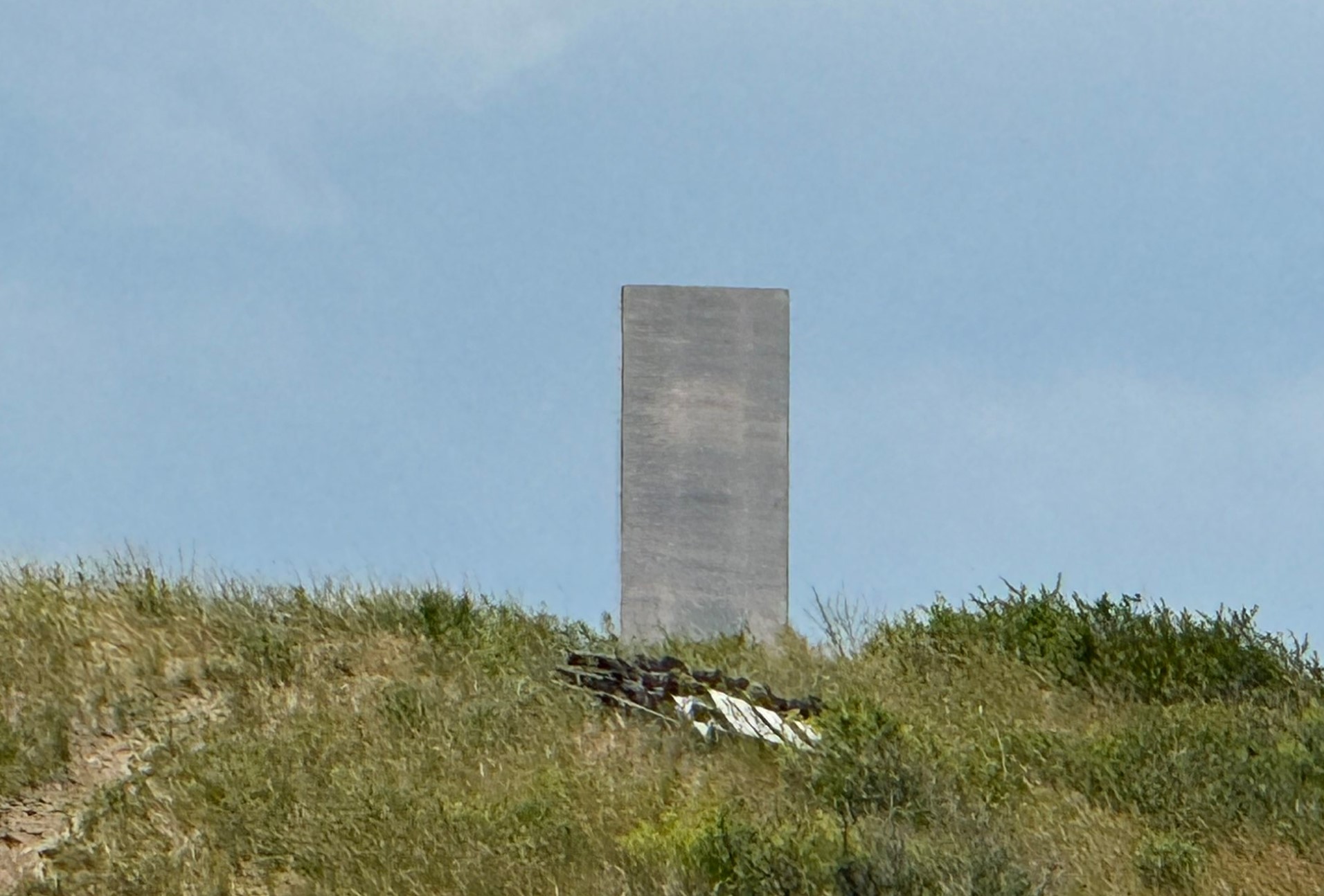 Silver monolith in Colorado