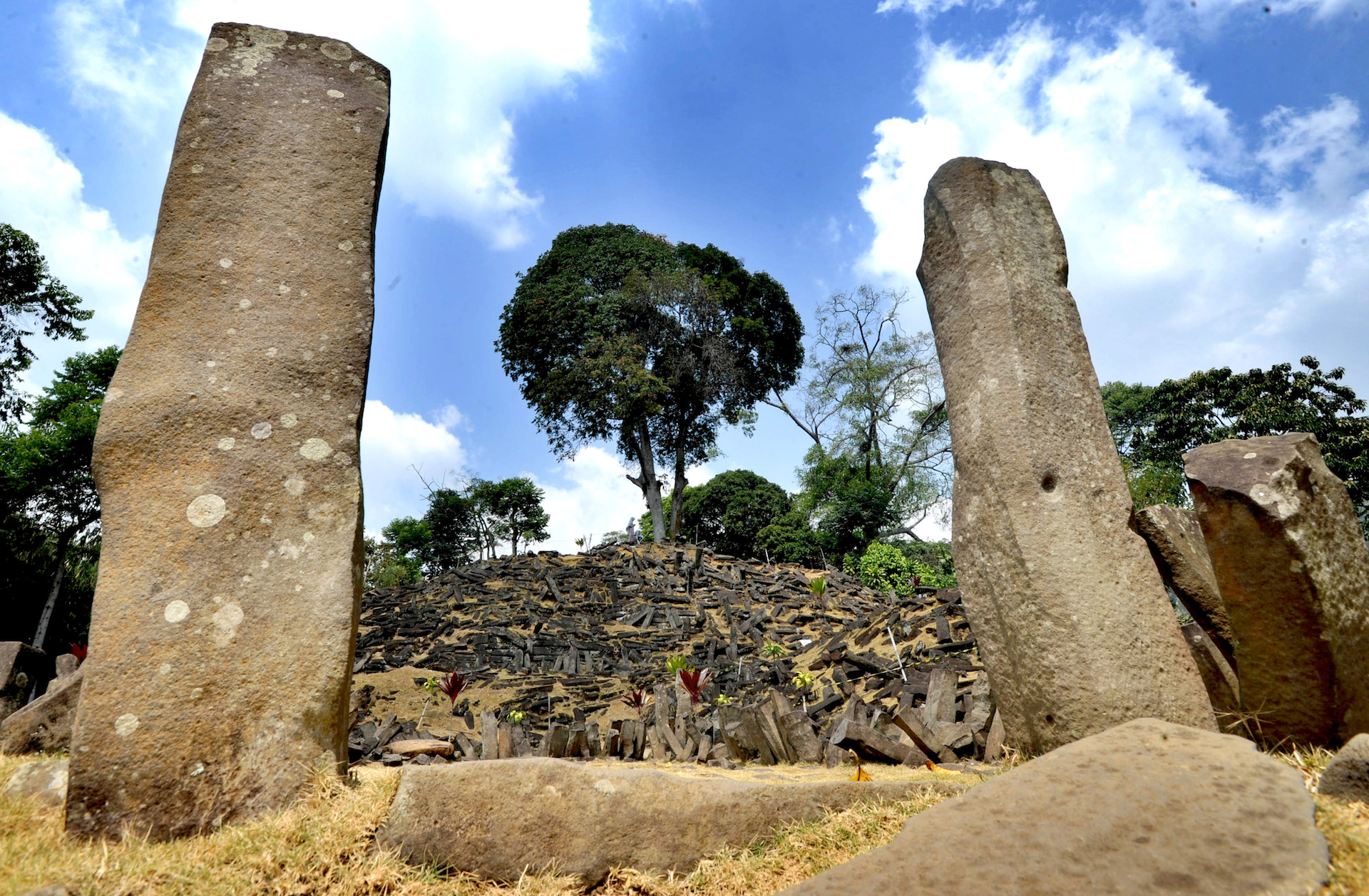 The Gunung Padang site is a prehistoric site of Megalithic cultural heritage in West Java.