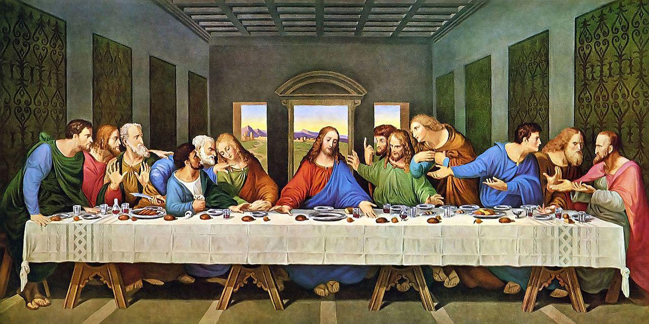 A photograph of the Last Supper