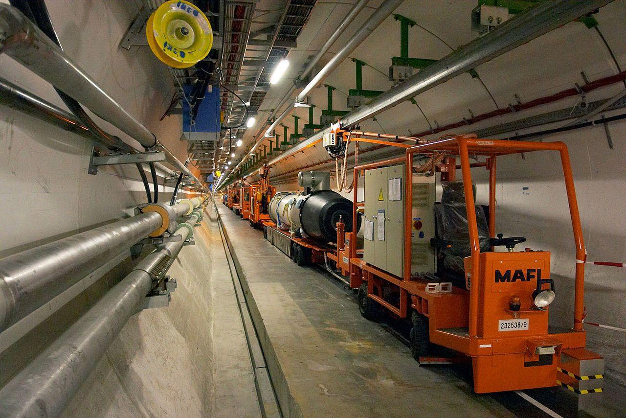 A photograph of the Beijing Electron–Positron Collider