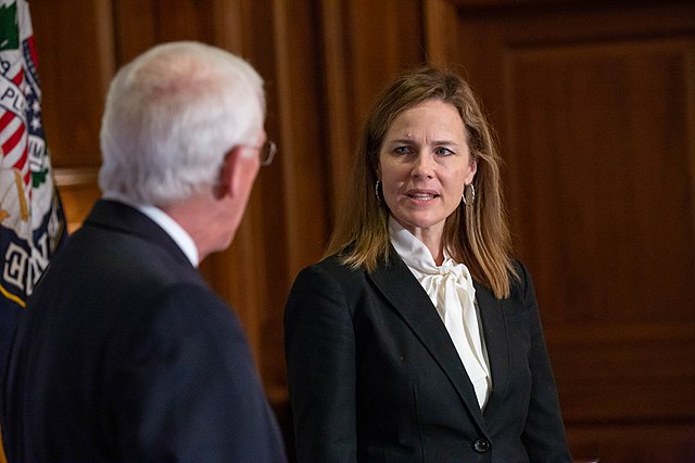 Amy Coney Barrett meets with US Senator Roger Wicker