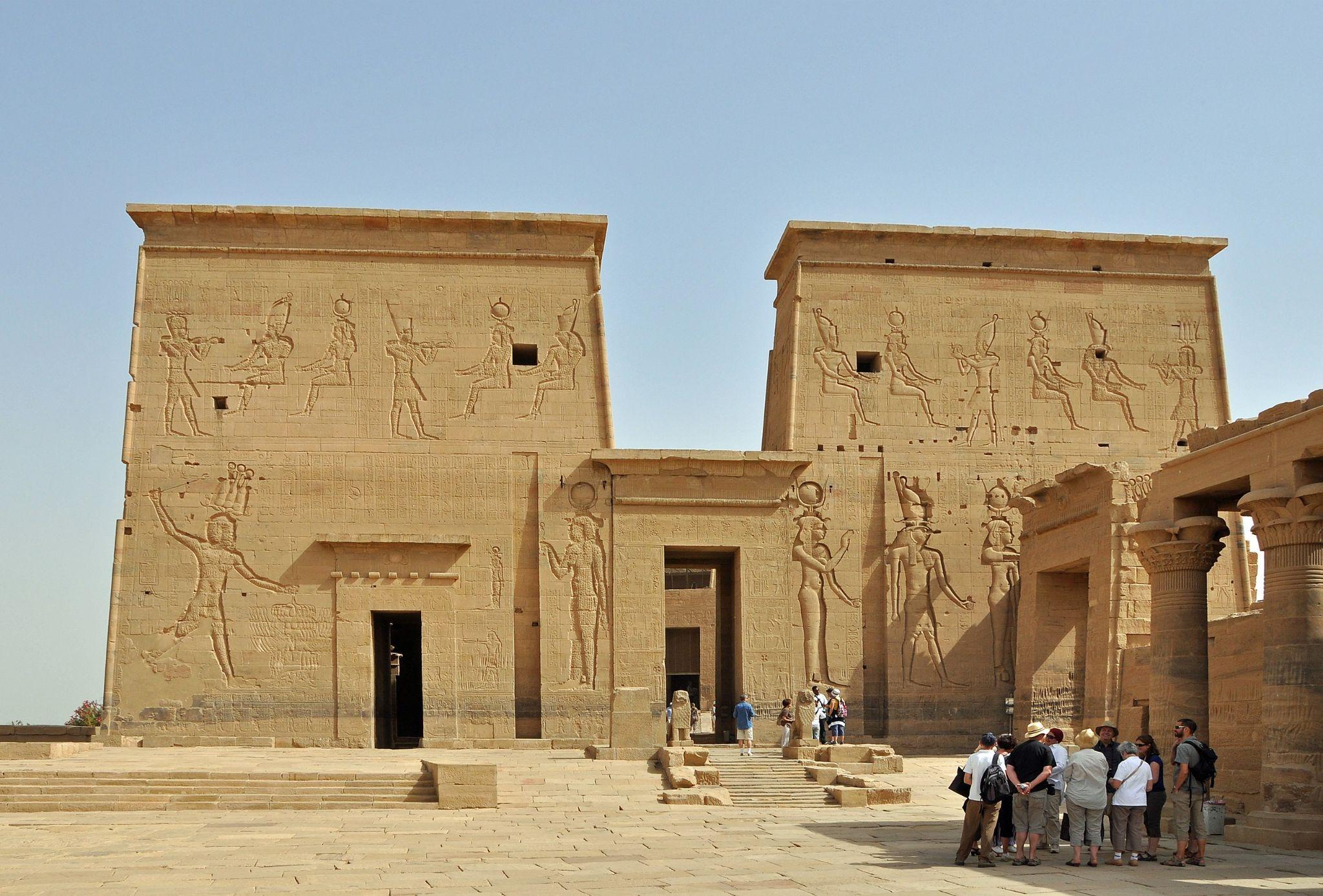 A photograph of Philae Temple in Egypt