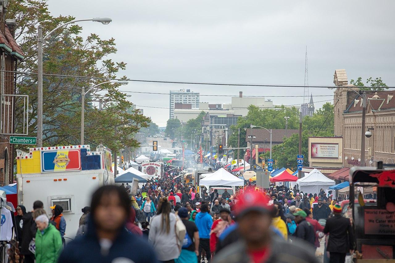A photograph of a Juneteenth festival in Milwaukee, 2019