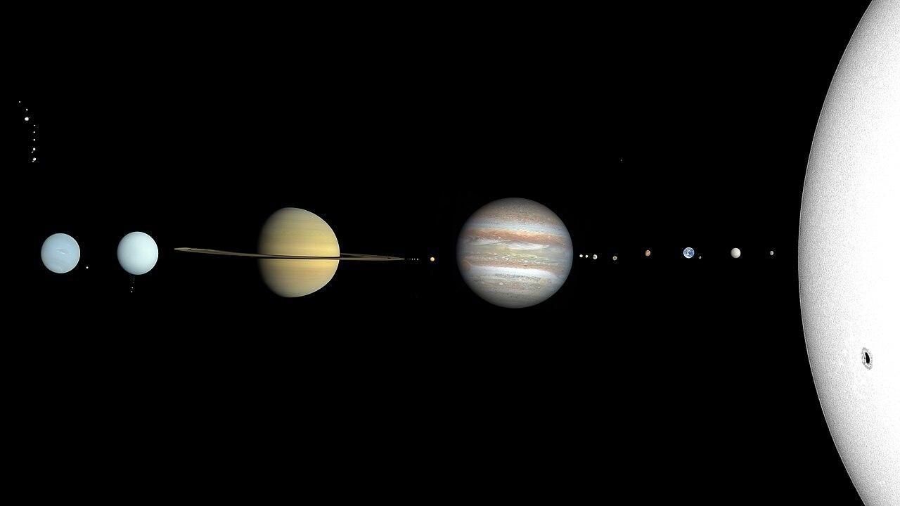 An image of the Solar System