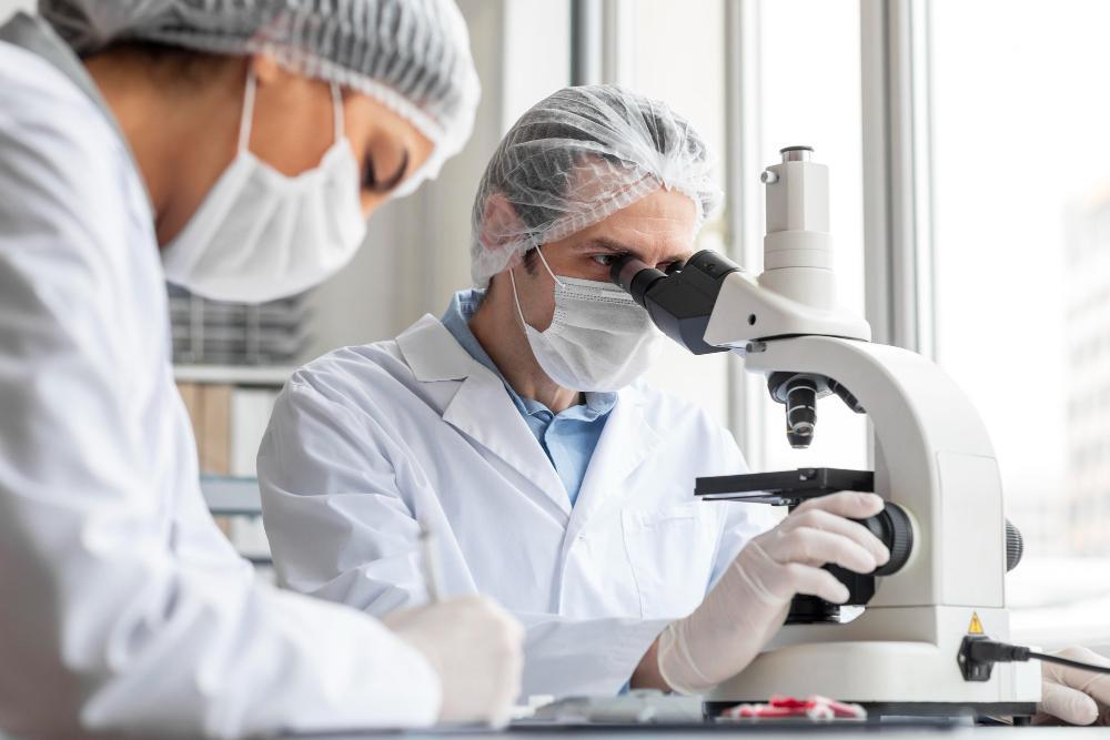 Source: A photograph of a scientist working in a lab