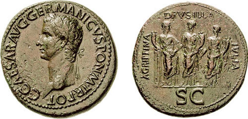 A photograph of orichalcum coins from the Roman era