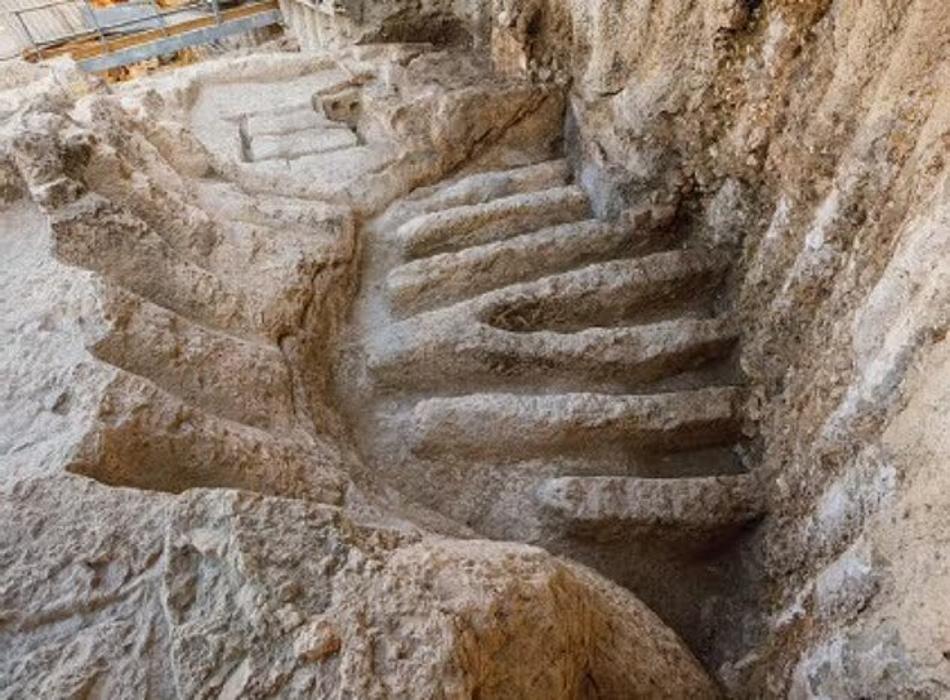 A photograph of the excavation at the City of David