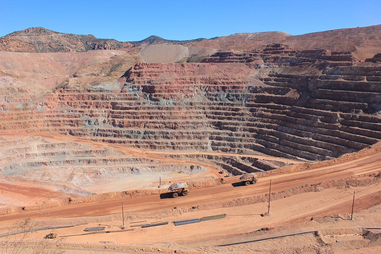 A photograph of a large mine